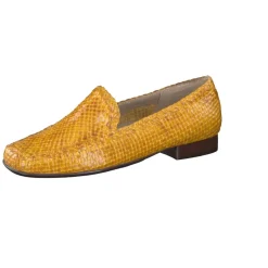 Sioux – Loafer aus Flechtleder in Safrangelb