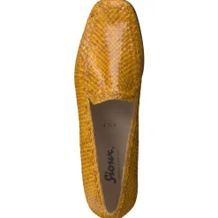 Sioux – Loafer aus Flechtleder in Safrangelb