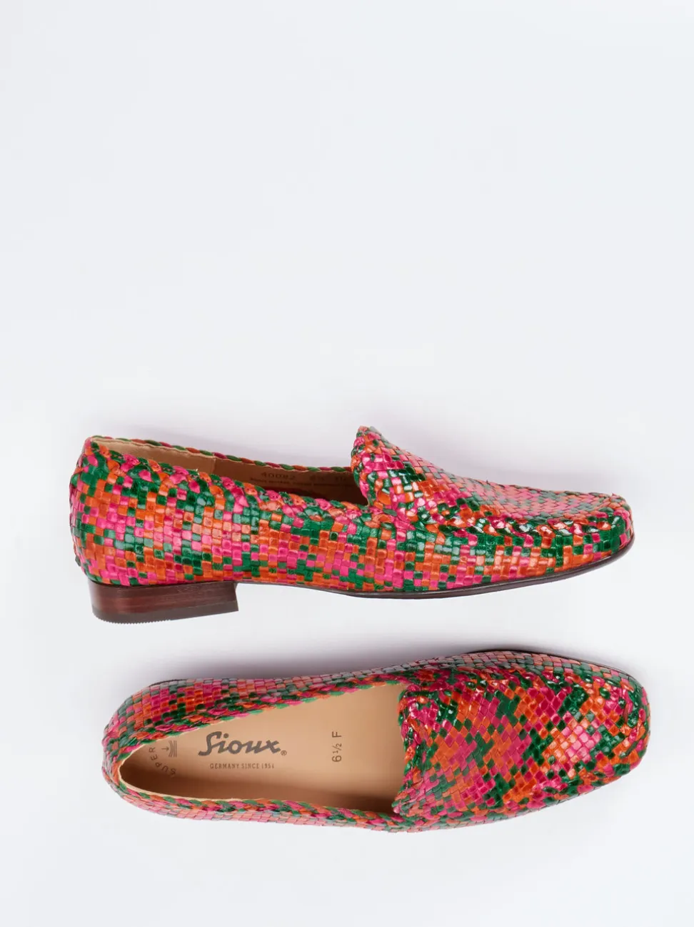 Sioux – Loafer aus Flechtleder in Multicolor