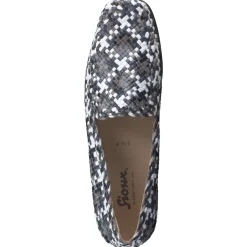Sioux – Loafer aus Flechtleder anthrazitgrau