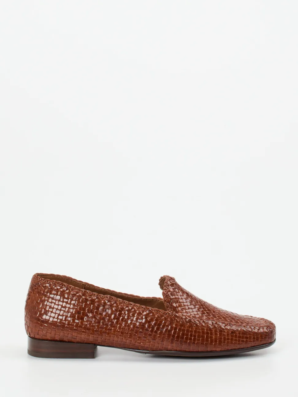 Sioux – Loafer aus Flechtleder kastanienbraun