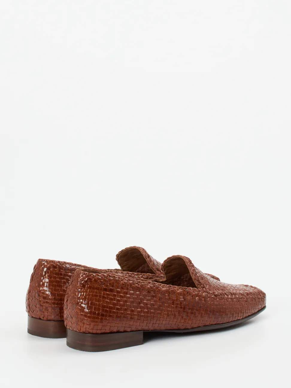 Sioux – Loafer aus Flechtleder kastanienbraun