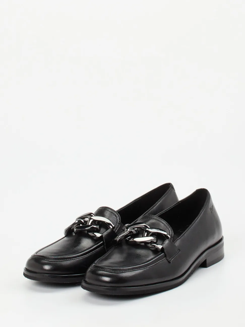 Sioux – Loafer aus Kalbleder Schwarz glänzend