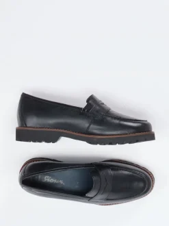 Sioux – Loafer aus Kalbleder Schwarz