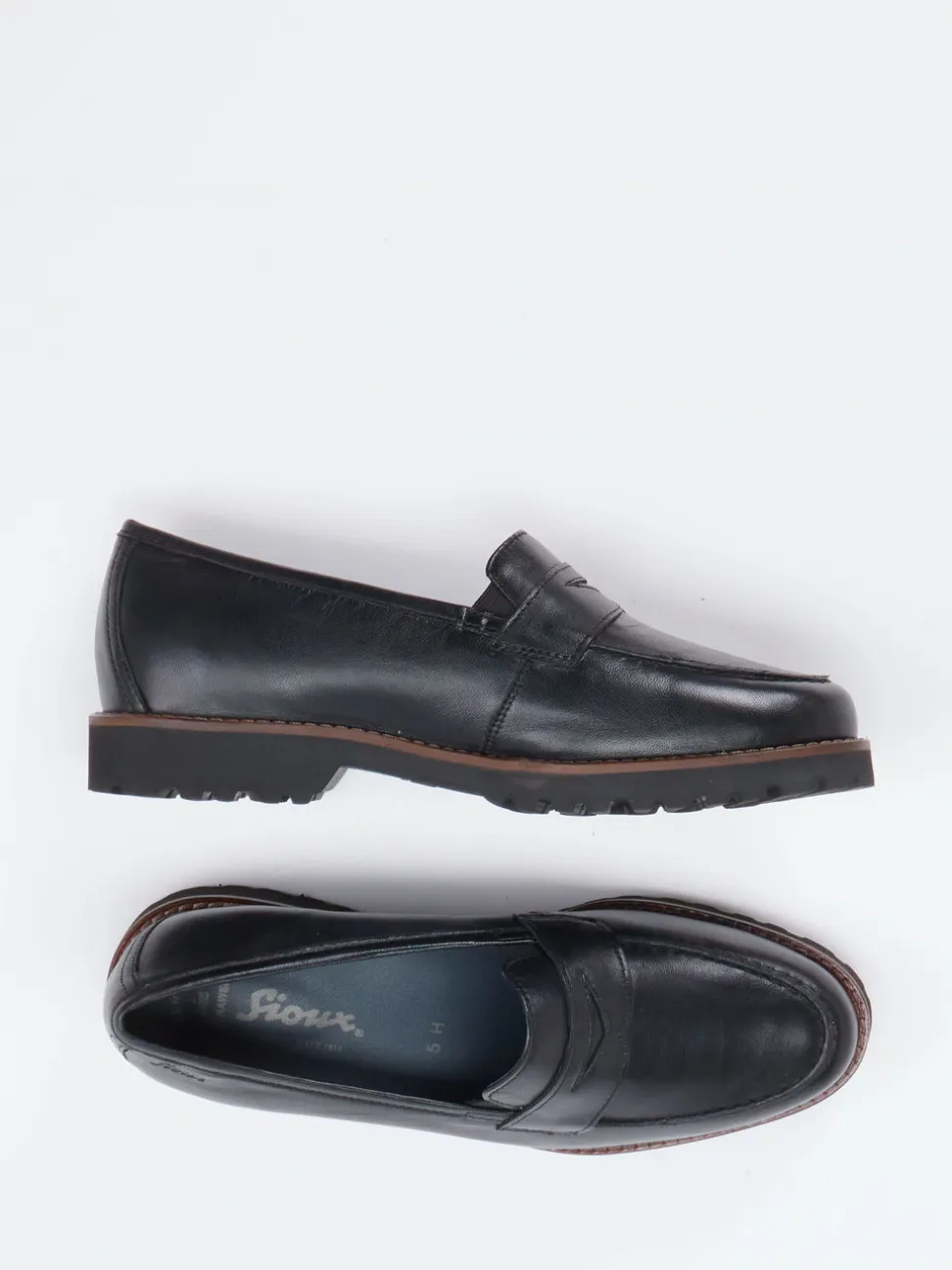 Sioux – Loafer aus Kalbleder Schwarz