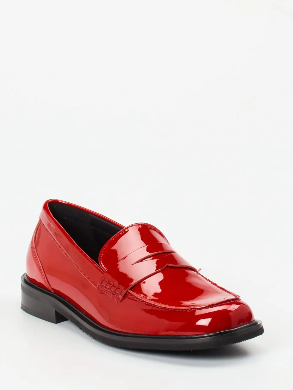Sioux – Loafer aus Lackleder in Signalrot
