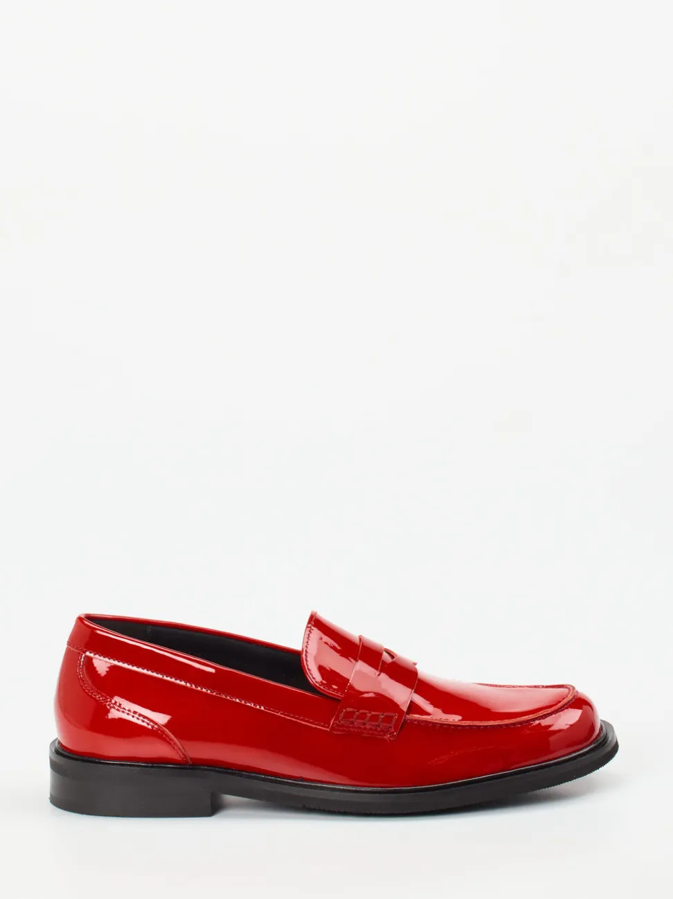 Sioux – Loafer aus Lackleder in Signalrot