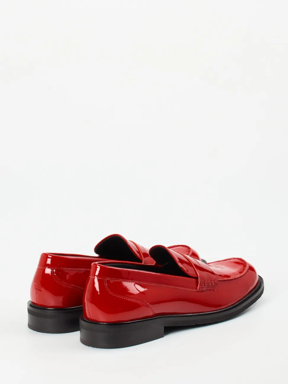 Sioux – Loafer aus Lackleder in Signalrot