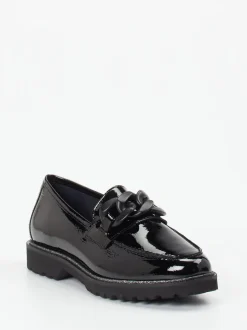 Sioux – Loafer aus Lackleder Schwarz glänzend