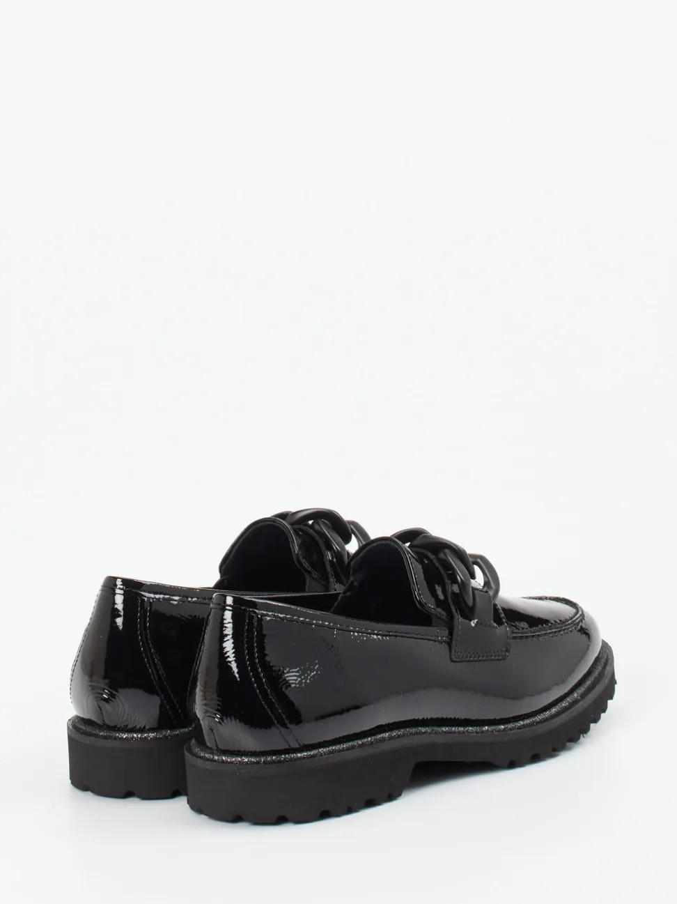 Sioux – Loafer aus Lackleder Schwarz glänzend