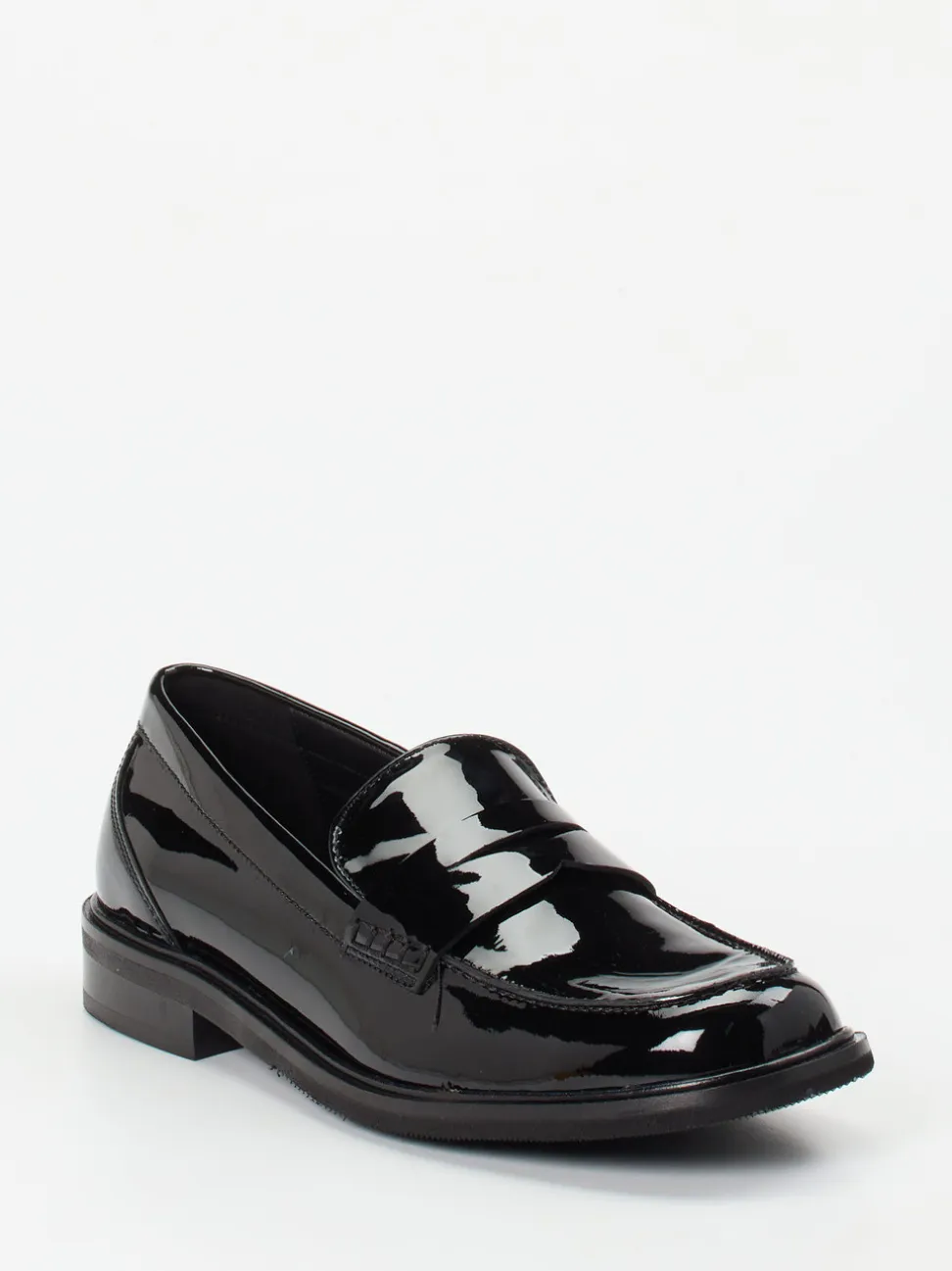 Sioux – Loafer aus Lackleder schwarz glänzend