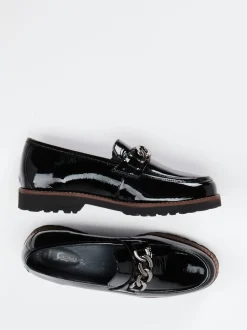Sioux – Loafer aus Lackleder Schwarz