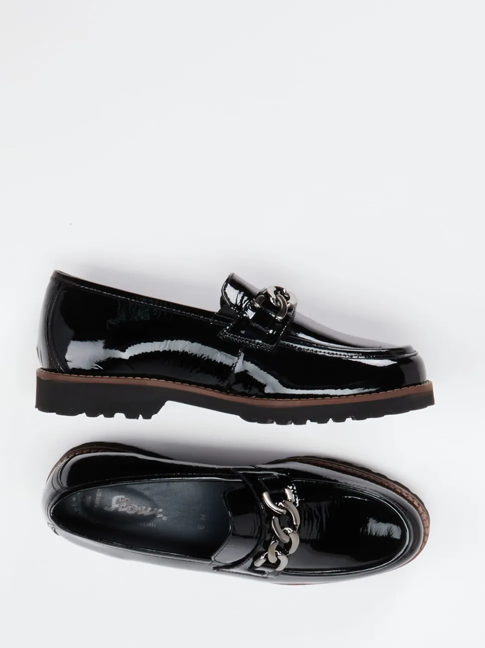 Sioux – Loafer aus Lackleder Schwarz
