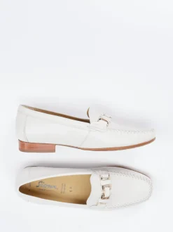 Sioux – Loafer aus Lammleder in Cremeweiß