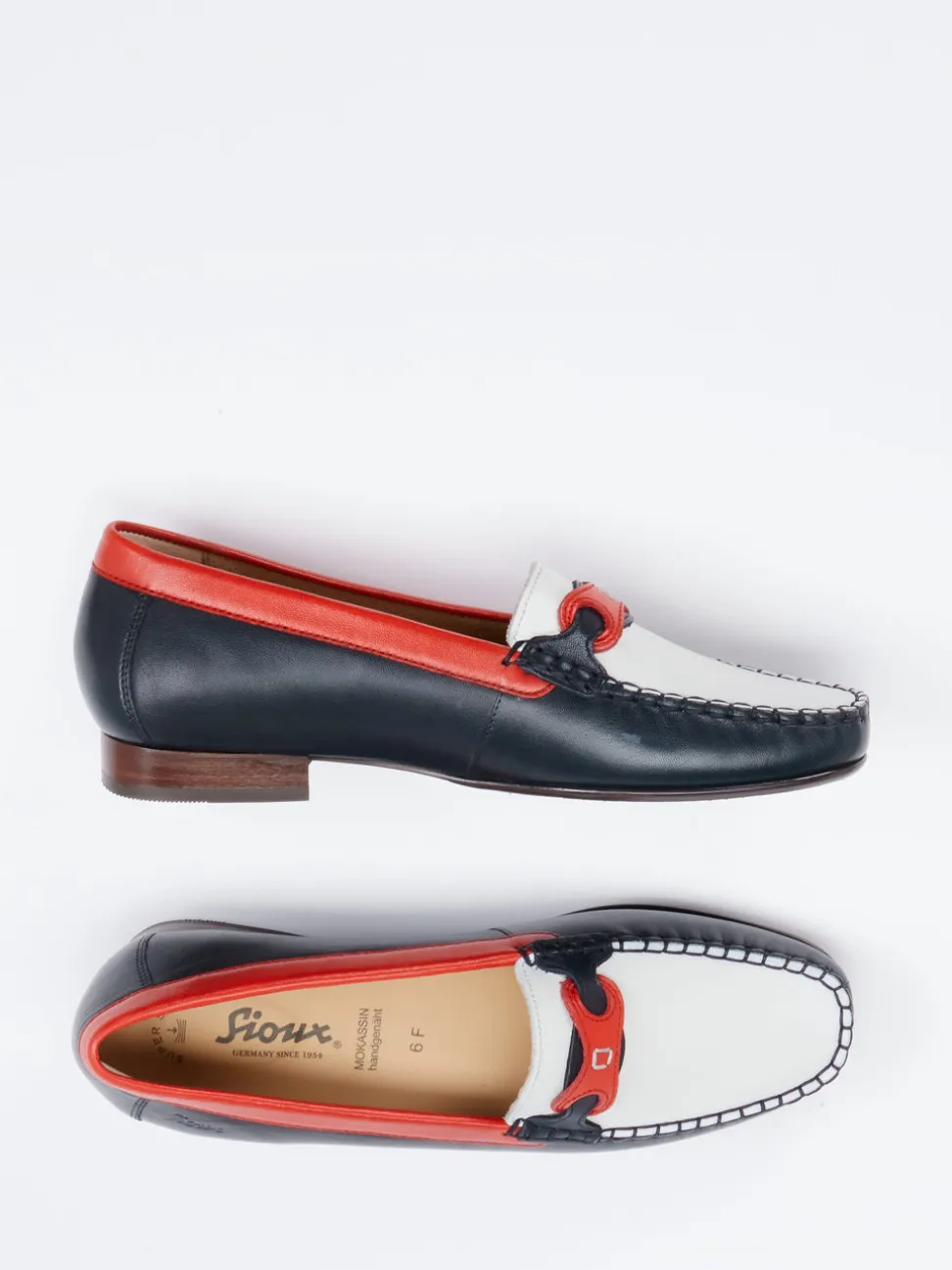 Sioux – Loafer aus Lammleder in Color-Blocking