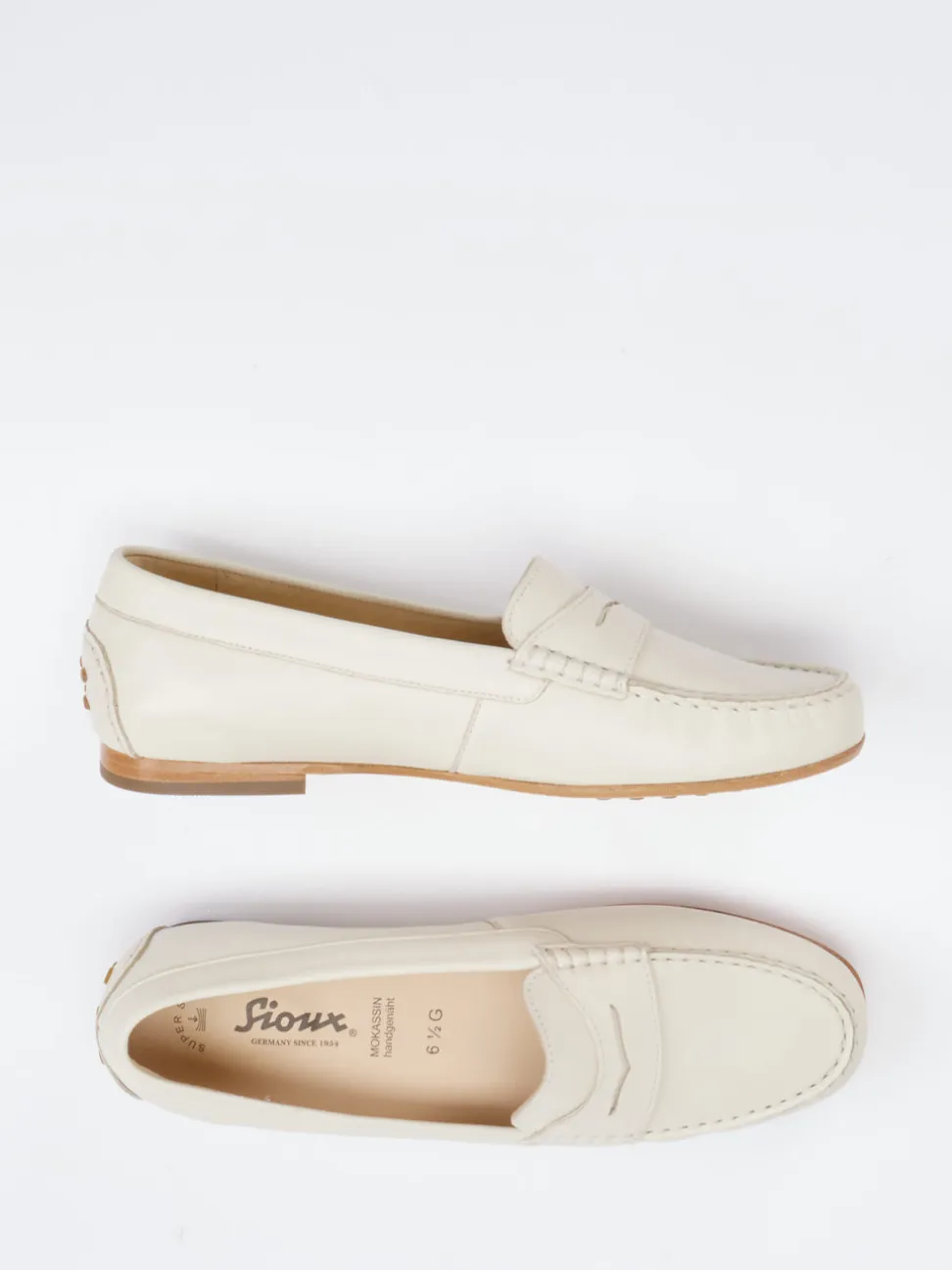 Sioux – Loafer aus Lammleder in Beige