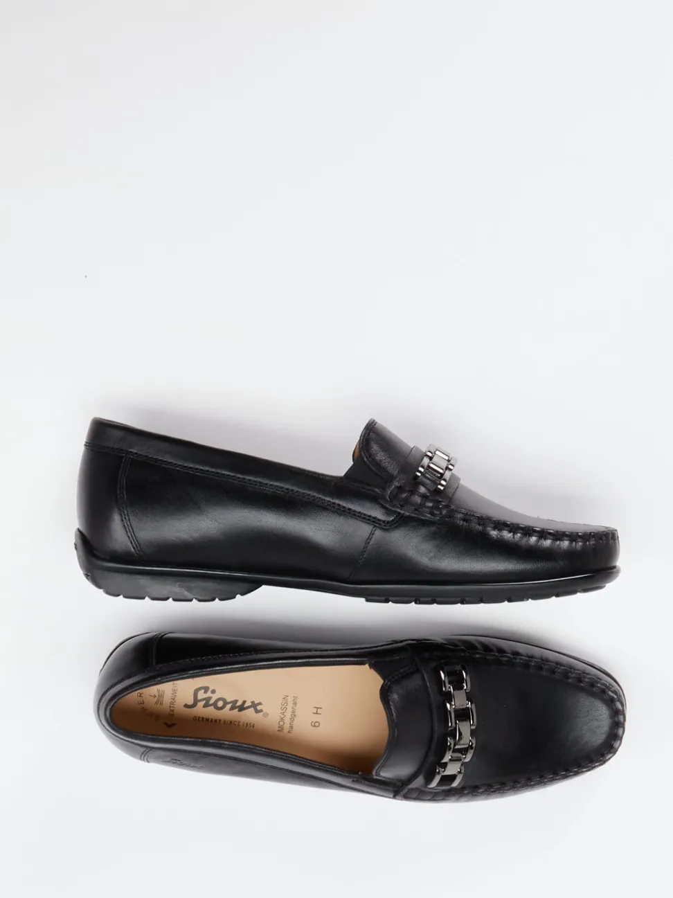 Sioux – Loafer aus Lammleder in Schwarz