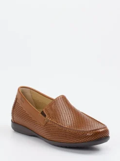 Sioux – Loafer aus Leder in Cognacbraun