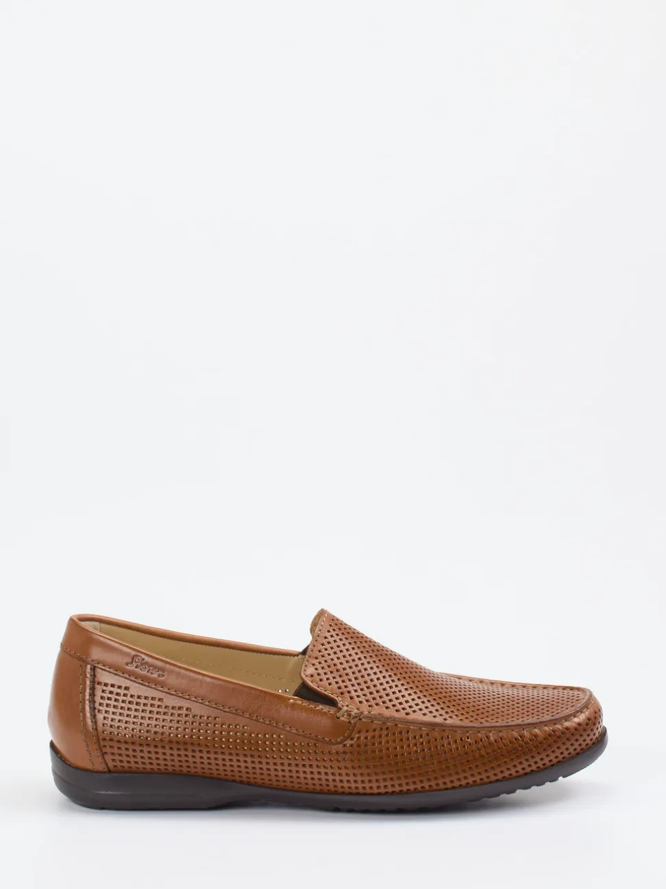 Sioux – Loafer aus Leder in Cognacbraun
