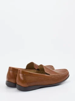 Sioux – Loafer aus Leder in Cognacbraun