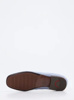 Sioux – Loafer aus Veloursleder Pastellblau