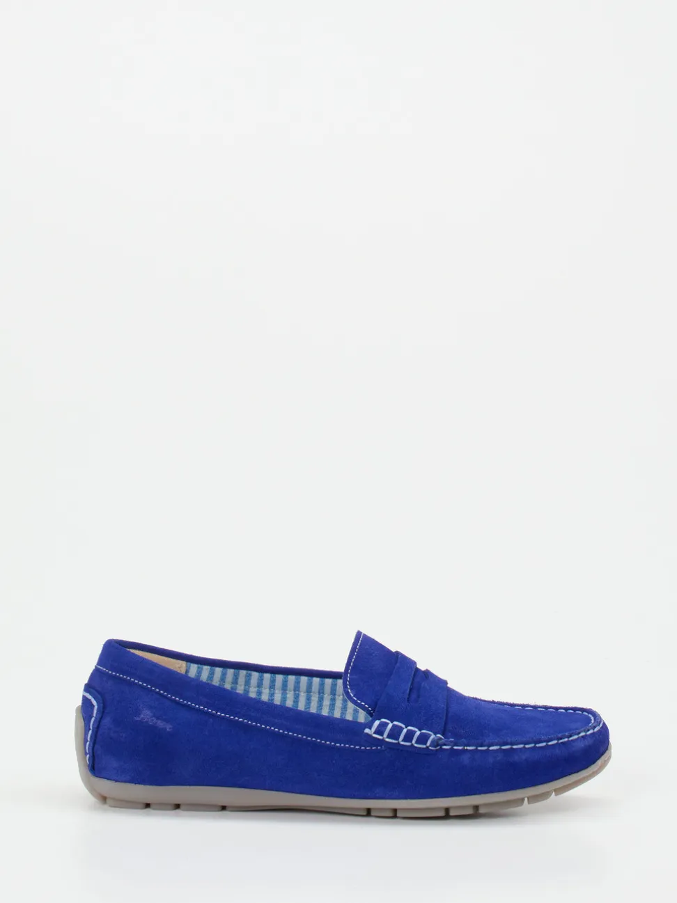 Sioux – Loafer aus Veloursleder in Kobaltblau