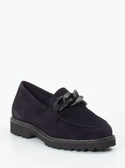 Sioux – Loafer aus Veloursleder tiefdunkelblau