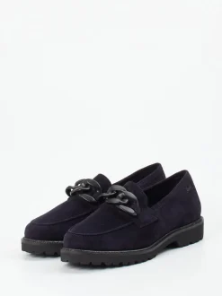 Sioux – Loafer aus Veloursleder tiefdunkelblau