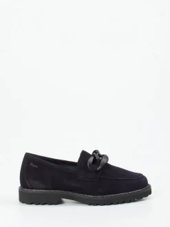 Sioux – Loafer aus Veloursleder tiefdunkelblau