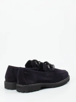 Sioux – Loafer aus Veloursleder tiefdunkelblau
