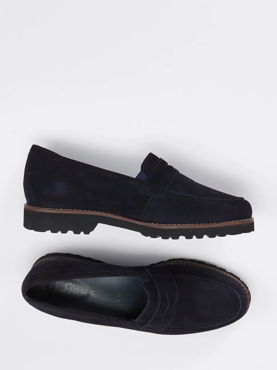 Sioux – Loafer aus Veloursleder Dunkelblau