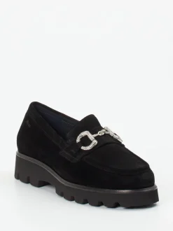 Sioux – Loafer aus Veloursleder Schwarz