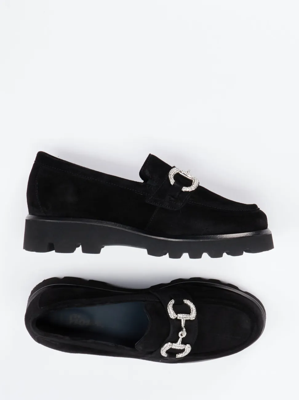 Sioux – Loafer aus Veloursleder Schwarz