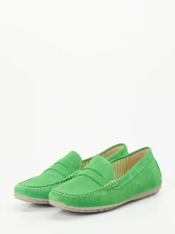 Sioux – Loafer aus Veloursleder in Apfelgrün