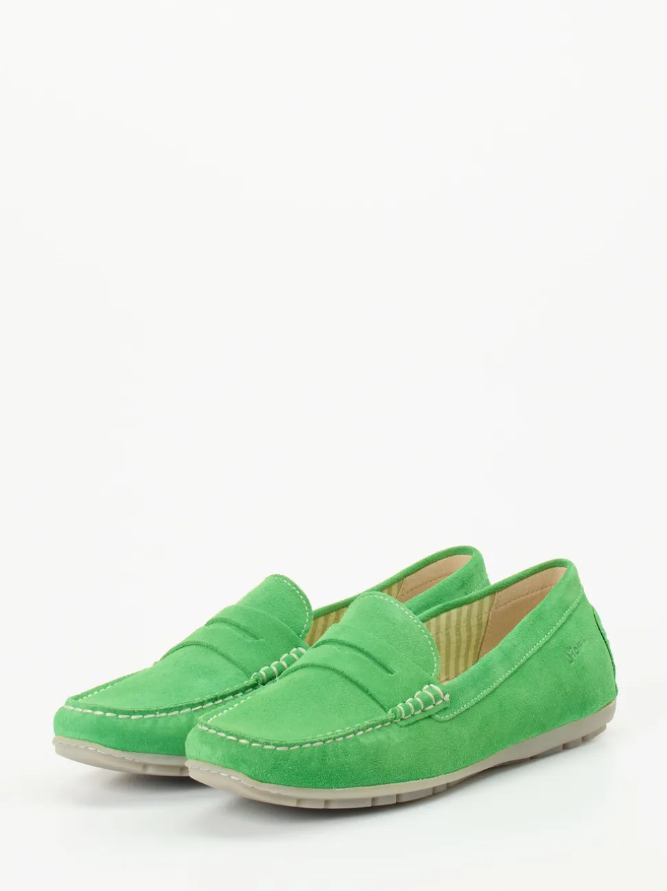 Sioux – Loafer aus Veloursleder in Apfelgrün