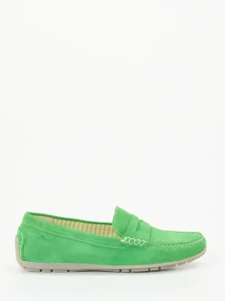Sioux – Loafer aus Veloursleder in Apfelgrün