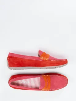 Sioux – Loafer aus Veloursleder in Color-Blocking