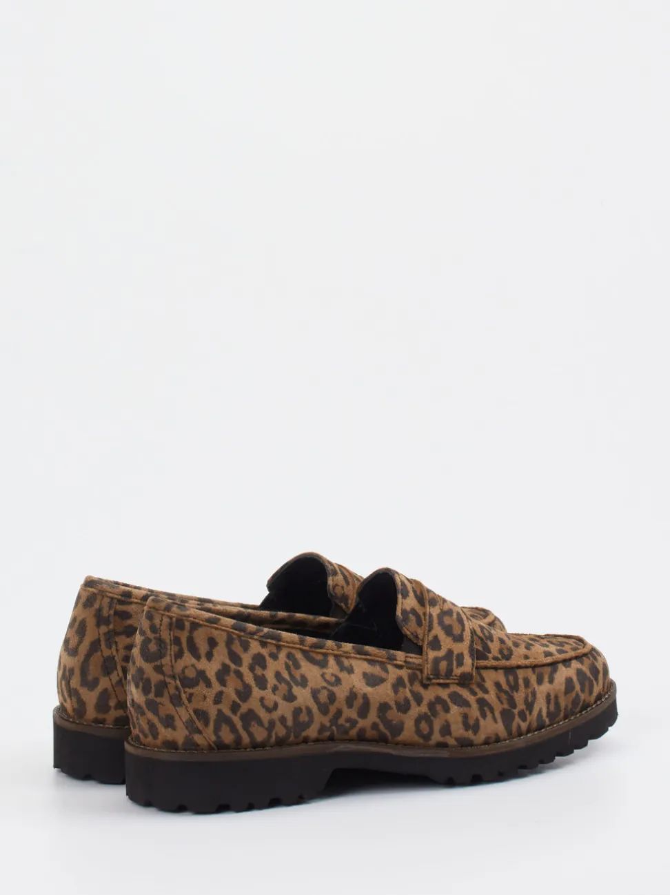 Sioux – Loafer aus Veloursleder in Leoprint