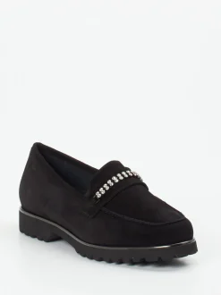 Sioux – Loafer aus Veloursleder mit Strassdetail