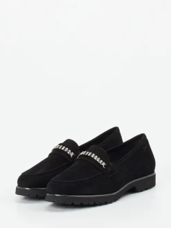 Sioux – Loafer aus Veloursleder mit Strassdetail