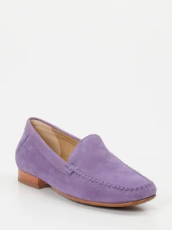 Sioux – Loafer aus Veloursleder in Flieder