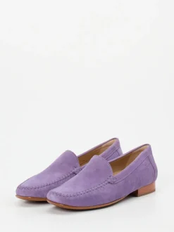Sioux – Loafer aus Veloursleder in Flieder