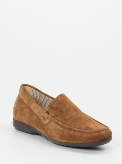 Sioux – Loafer aus Veloursleder cognacbraun