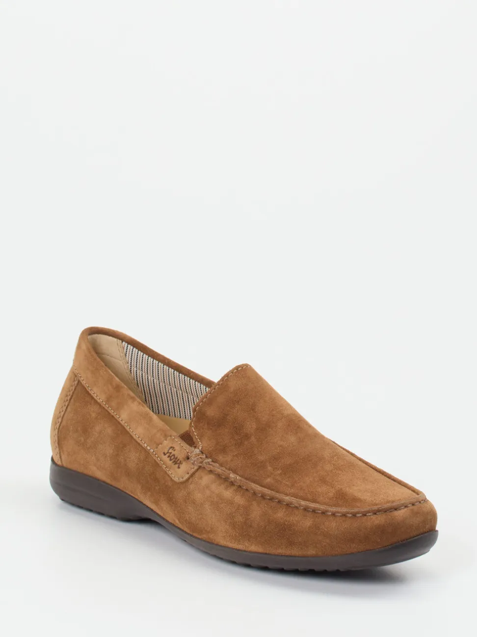 Sioux – Loafer aus Veloursleder cognacbraun