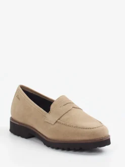 Sioux – Loafer aus Veloursleder beigebraun