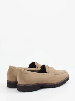 Sioux – Loafer aus Veloursleder beigebraun