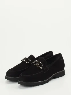 Sioux – Loafer aus Veloursleder Schwarz