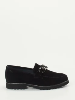 Sioux – Loafer aus Veloursleder Schwarz