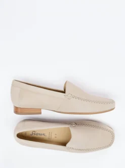 Sioux – Loafer aus Veloursleder beige