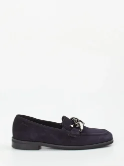 Sioux – Loafer aus Ziegen-Veloursleder Dunkelblau
